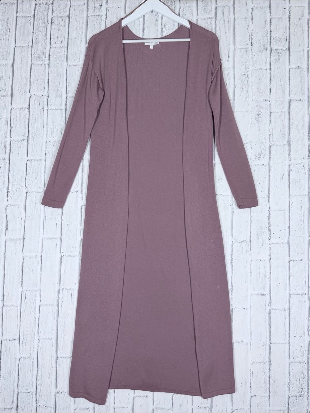 🌸 Fine Knitwear by Cotton On Mauve Longline Duster Cardigan XS